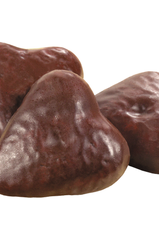 Gingerbread Cookies In Chocolate Glaze